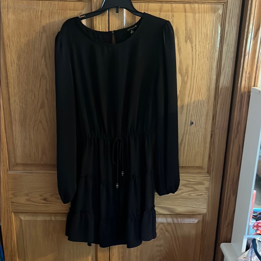 City Triangles Black Long Sleeve Dress